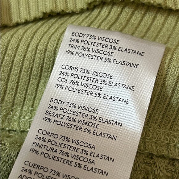 Free People pear green thermal oversized tunic small new with tags - Picture 8 of 10